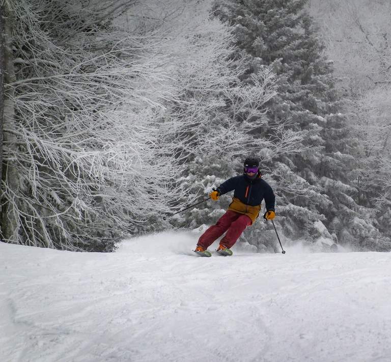 Skier at Snowshoe Mountain