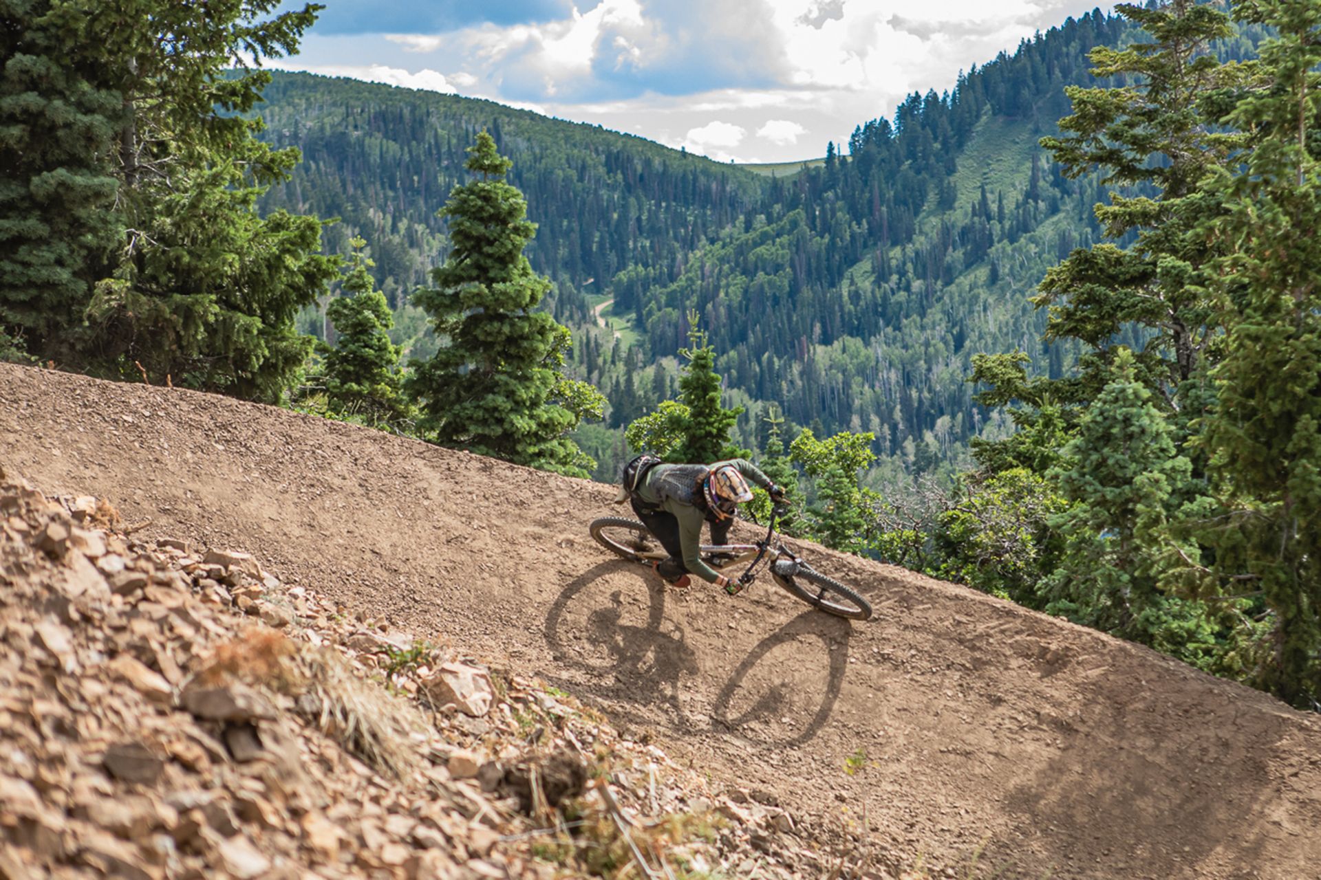 mountain biker biking at Deer Valley Resort