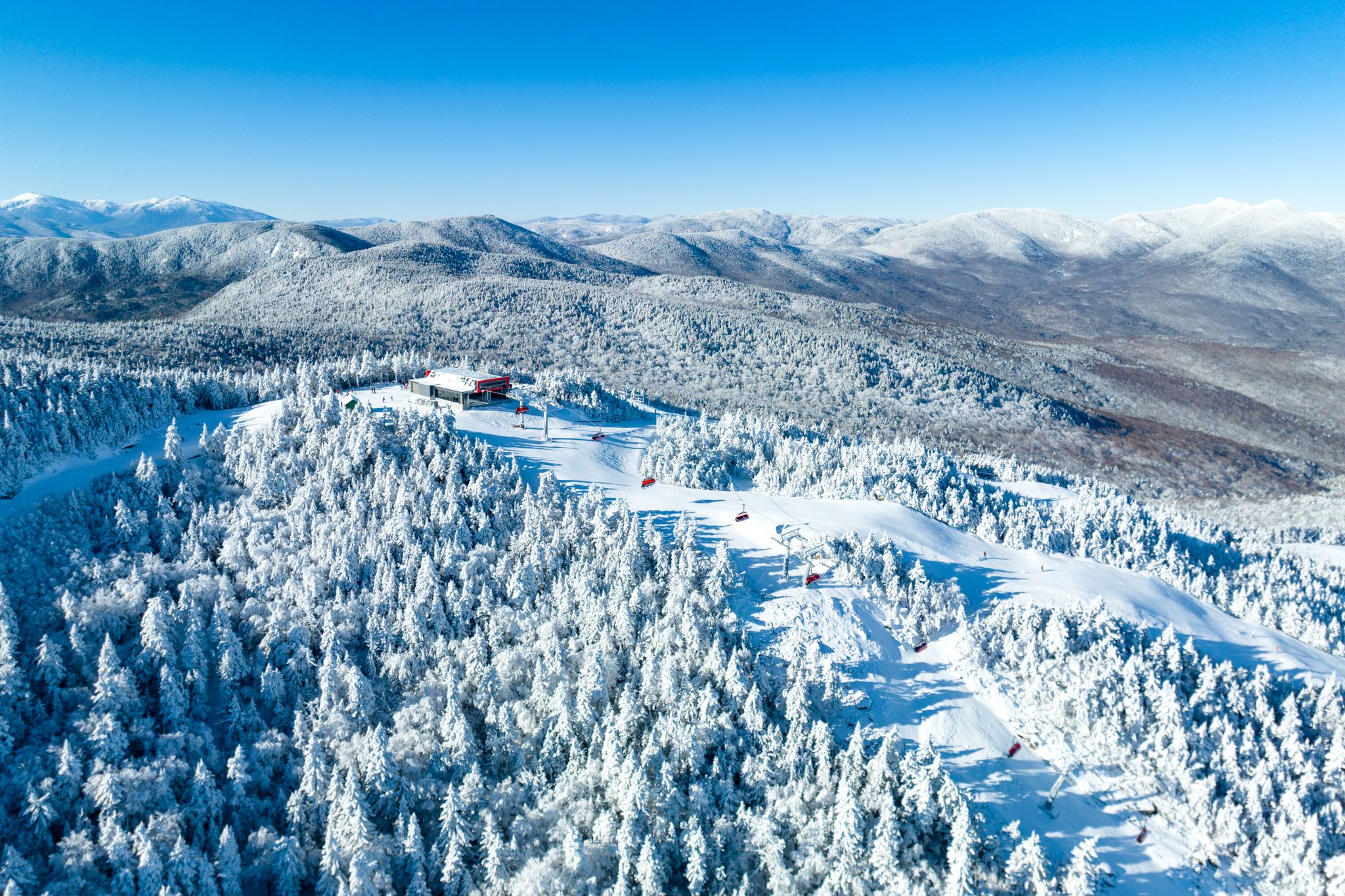 Snowy scenic shot of the Jordan 8
