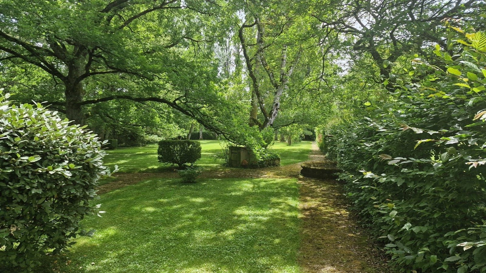 Le parc arboré de 6 000 m²