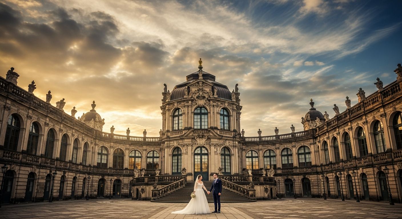 Dresdner Zwinger als elegante Hochzeitslocation