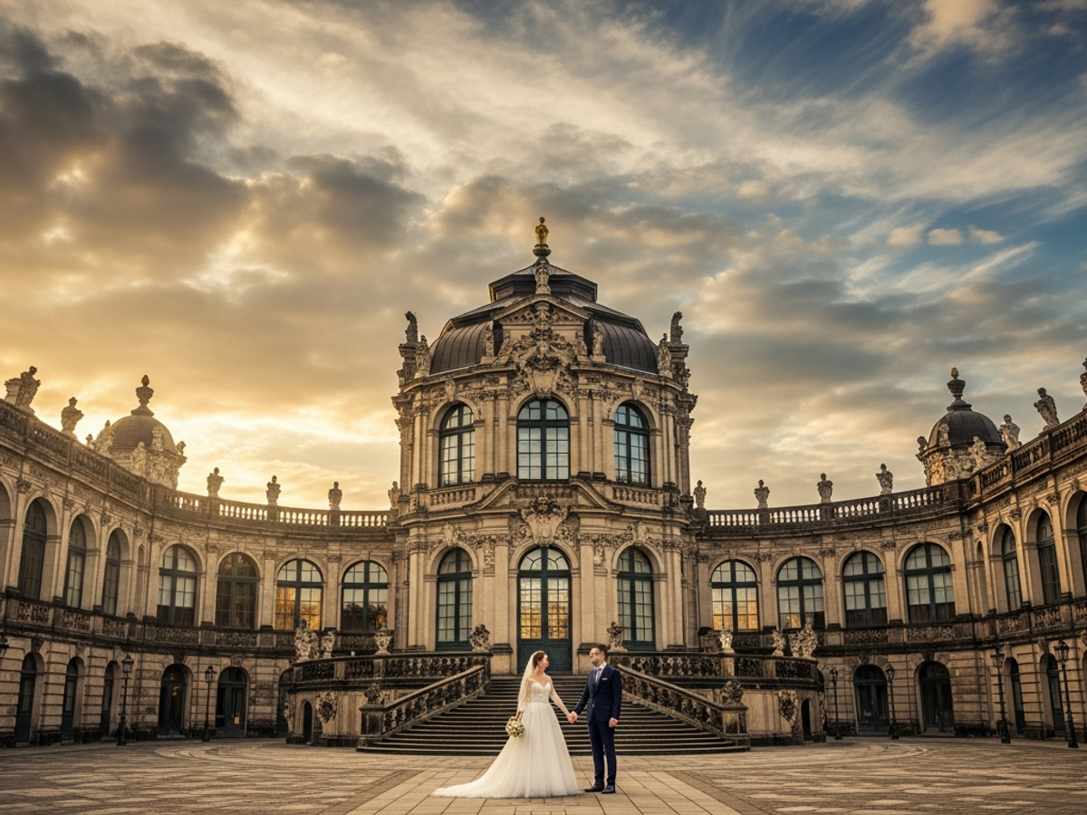 Dresdner Zwinger als elegante Hochzeitslocation