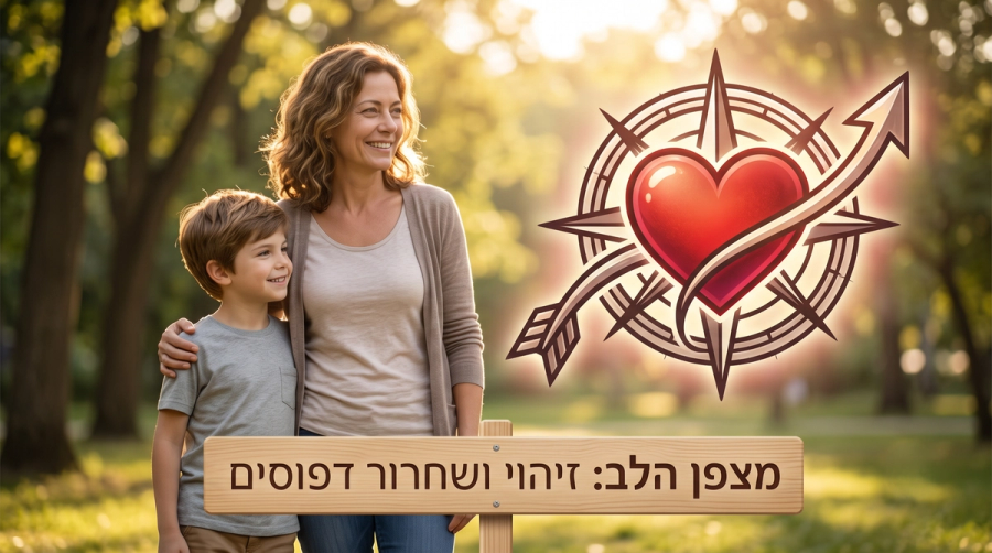 אמא ובן עם הפרעת התנגדות לאחר אימון במצפן הלב בשיטת מ.ס.ע