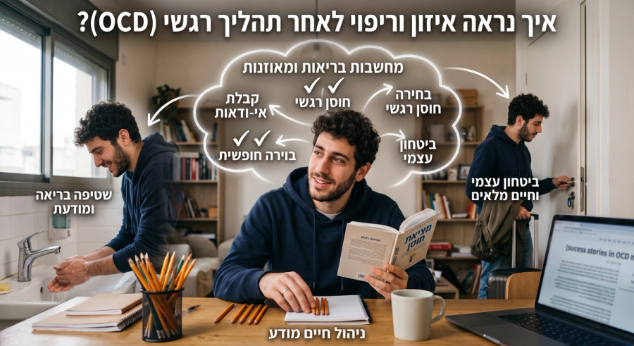 נער עם הפרעת טורדנות כפייתית לאחר אימון בשיטת מ.ס.ע