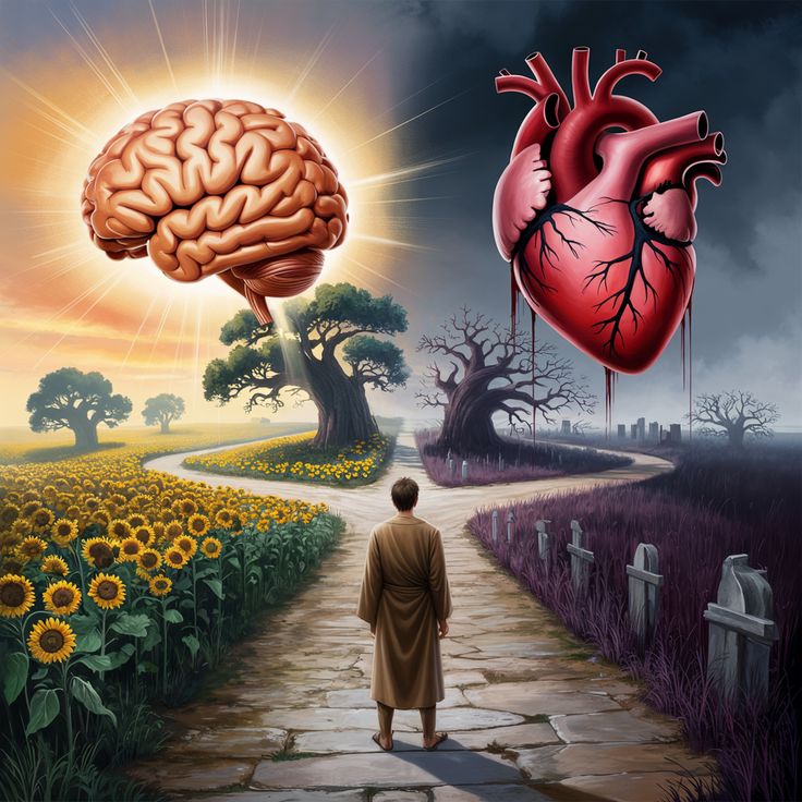 צומת,שביל ללב שביל למח 