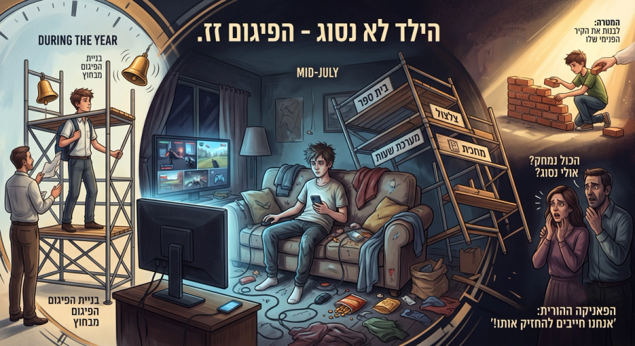 הורים לומדים איך להתמודד עם נער עם קשיי קשב וריכוז בשיטת מ.ס.ע