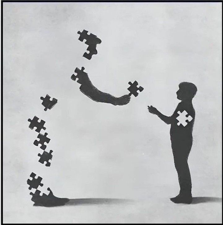 אדם נותן מעצמו את החלק החסר לאדם השלם