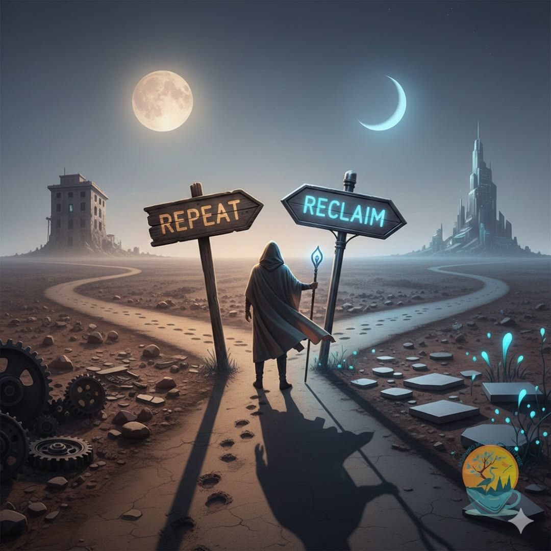 אדם בפני צומת דרכים שינוי או חזרה