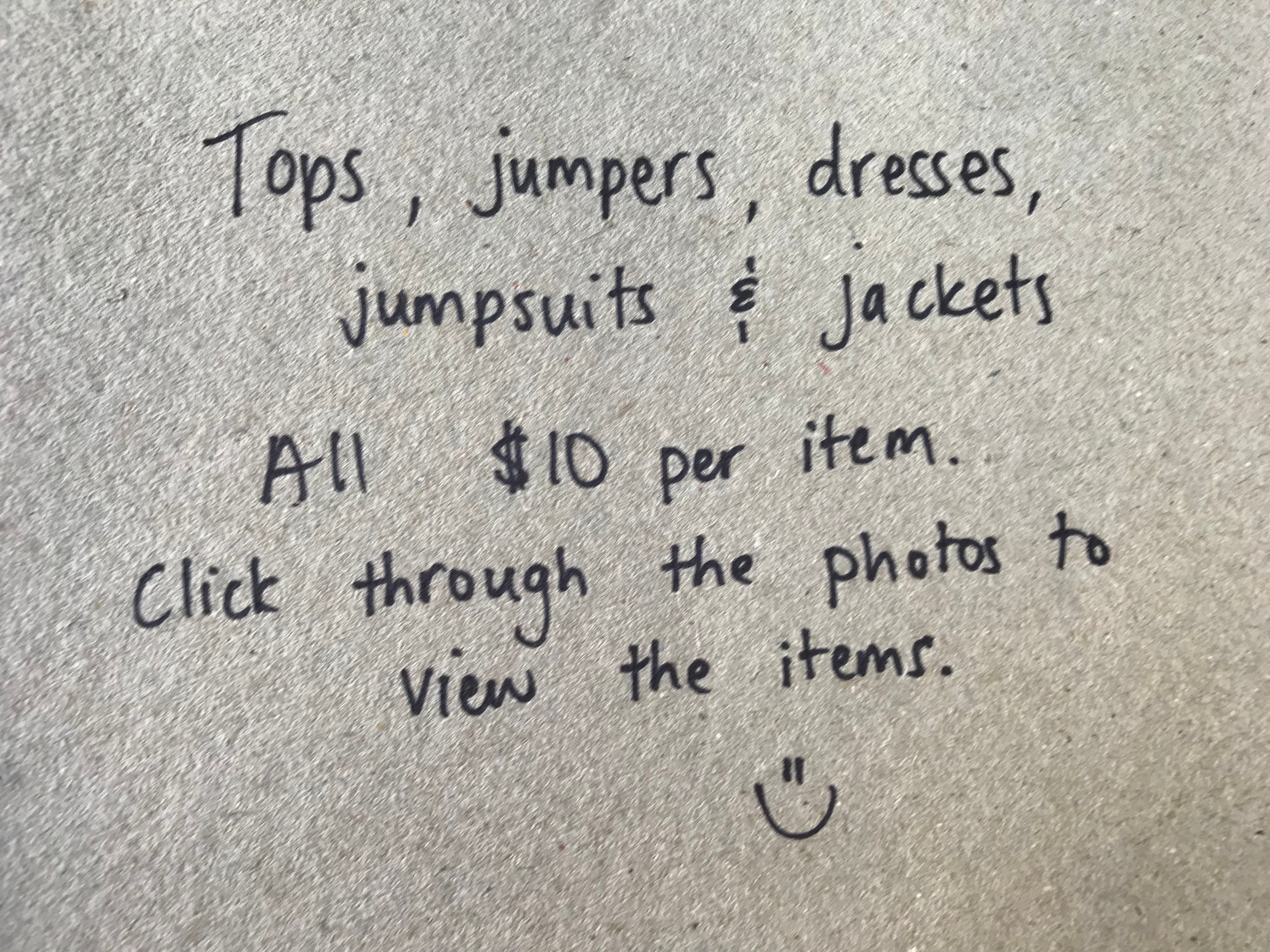 Variety of clothes