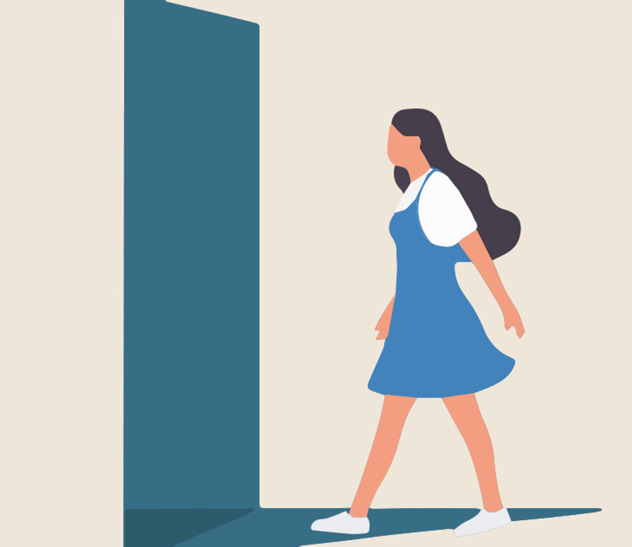 Person standing in doorway