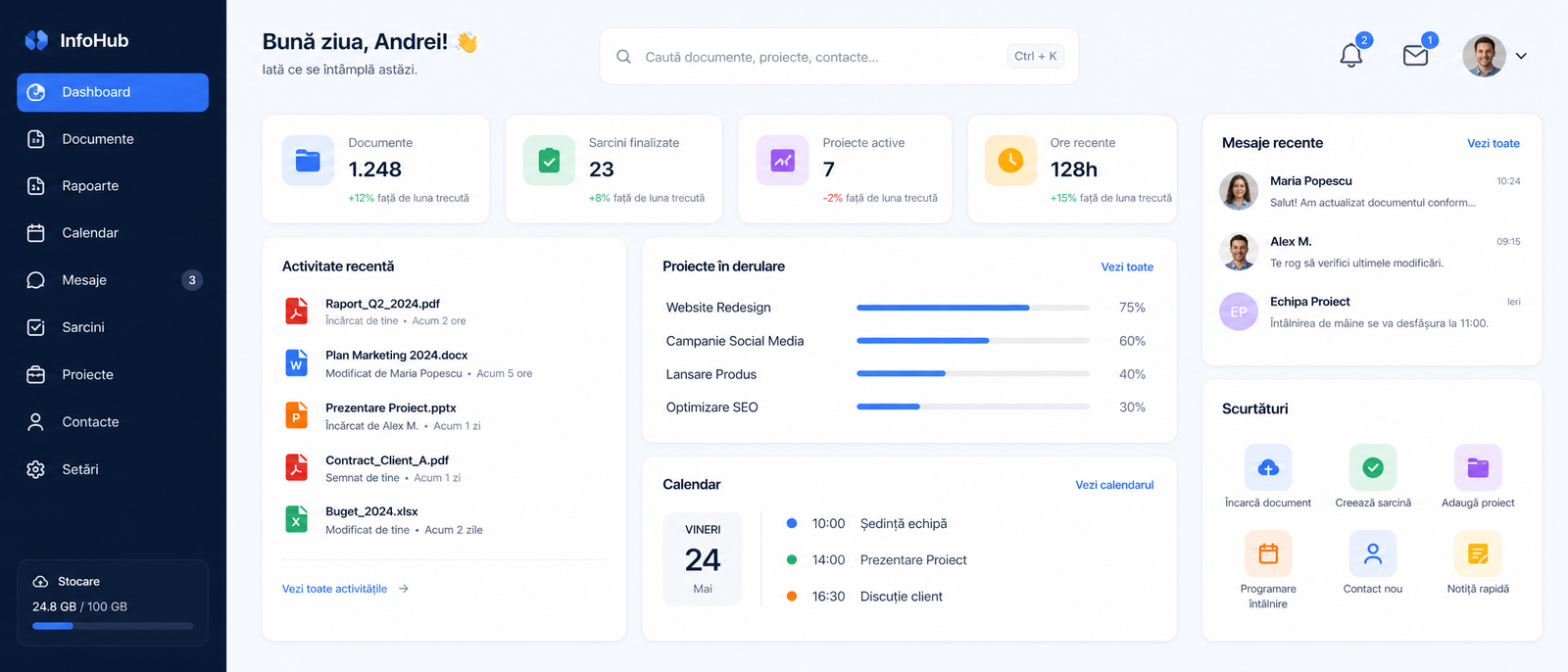 Experiență digitală construită pentru claritate și orientare