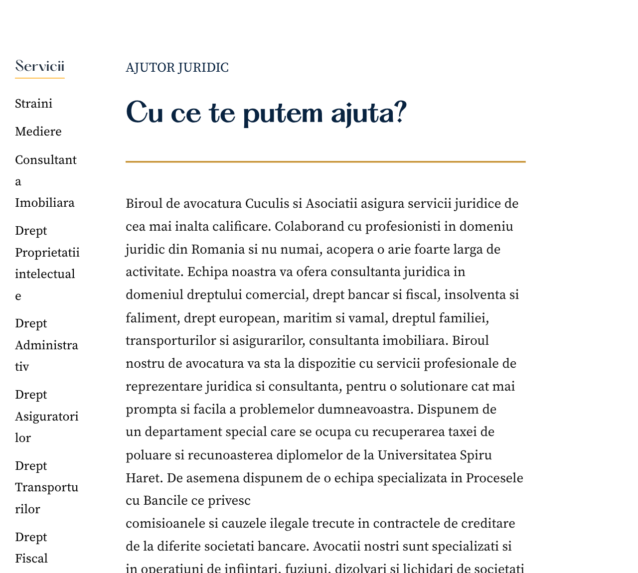 Articole și servicii pe website-ul Indrumări Juridice — ecosistem digital complex