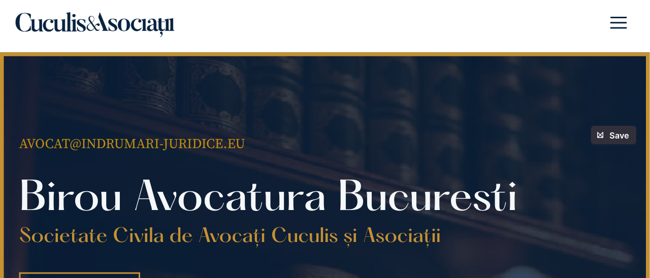 Indrumări Juridice — pagina principală (hero) a website-ului