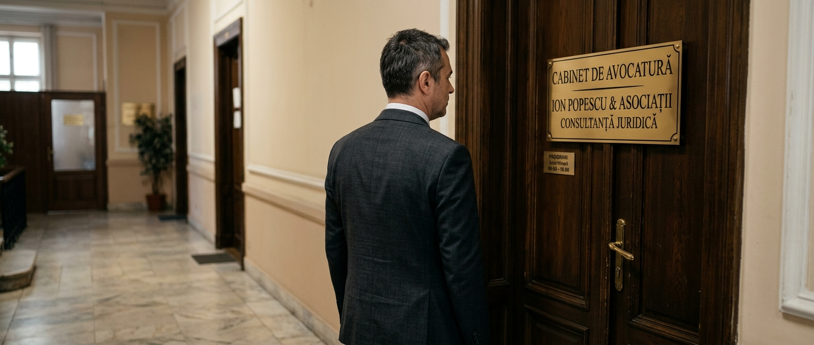 Client care caută firma de avocatură potrivită pentru situația lui
