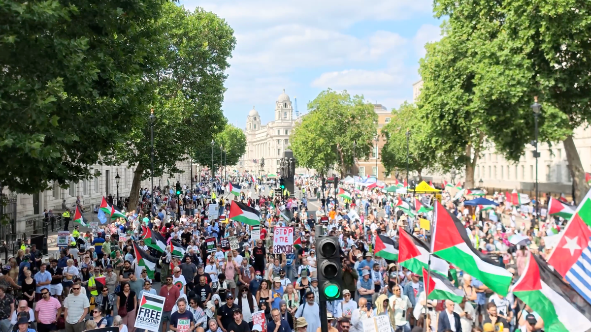 London Rally Highlights UK's Shifting Stance on Gaza Conflict