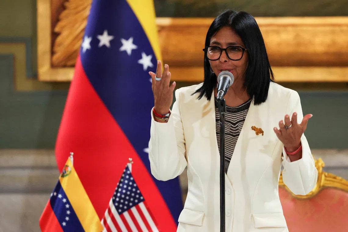 Trump's New York Handshake with Venezuela's Acting President