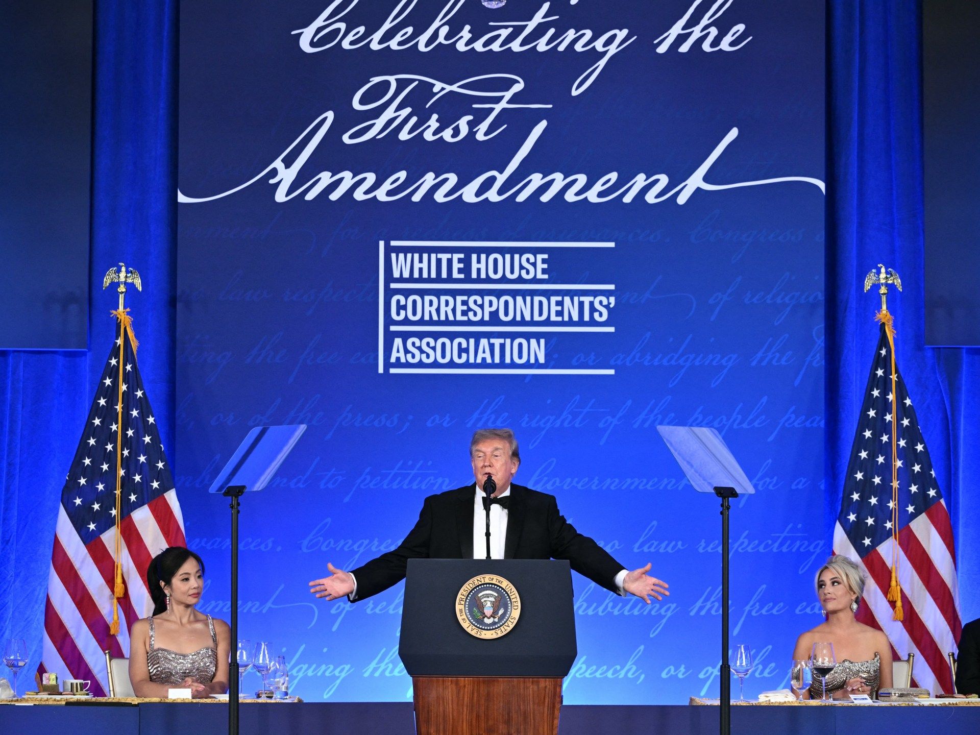 US Political Resilience Tested: Trump Returns to WHCA Dinner Amidst Security Concerns