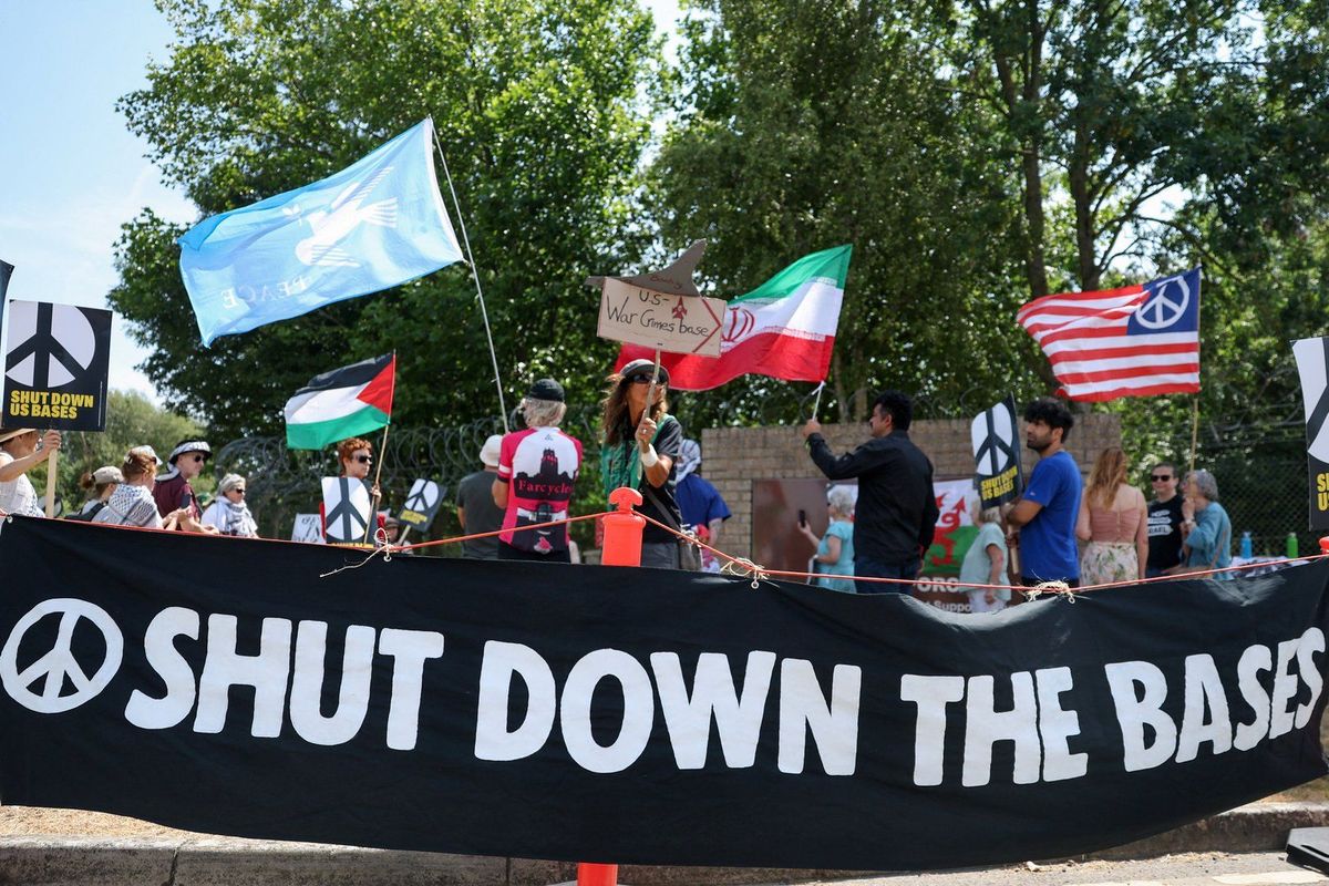 Escalating Tensions: Protests Highlight Geopolitical Risks of US Military Presence in UK Amid Iran Warnings