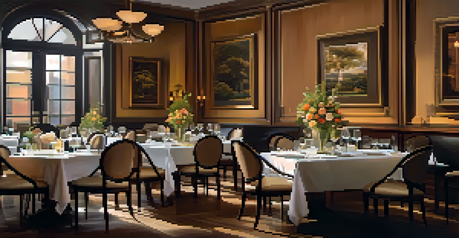 A fine dining table in Manhattan with a beautifully plated dish and elegant decor.