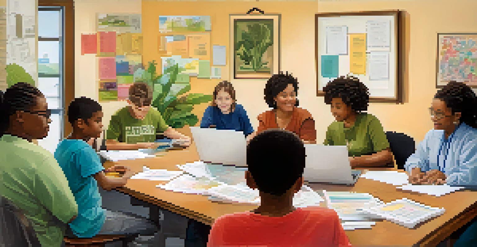 A collaborative IEP meeting with a parent and educators discussing a child's educational plan, reflecting partnership and advocacy.