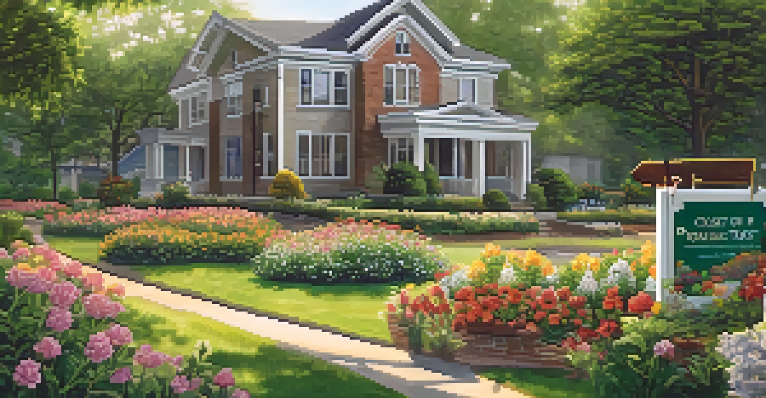 Close-up of a community land trust sign in a park with families enjoying the sunny day in the background.