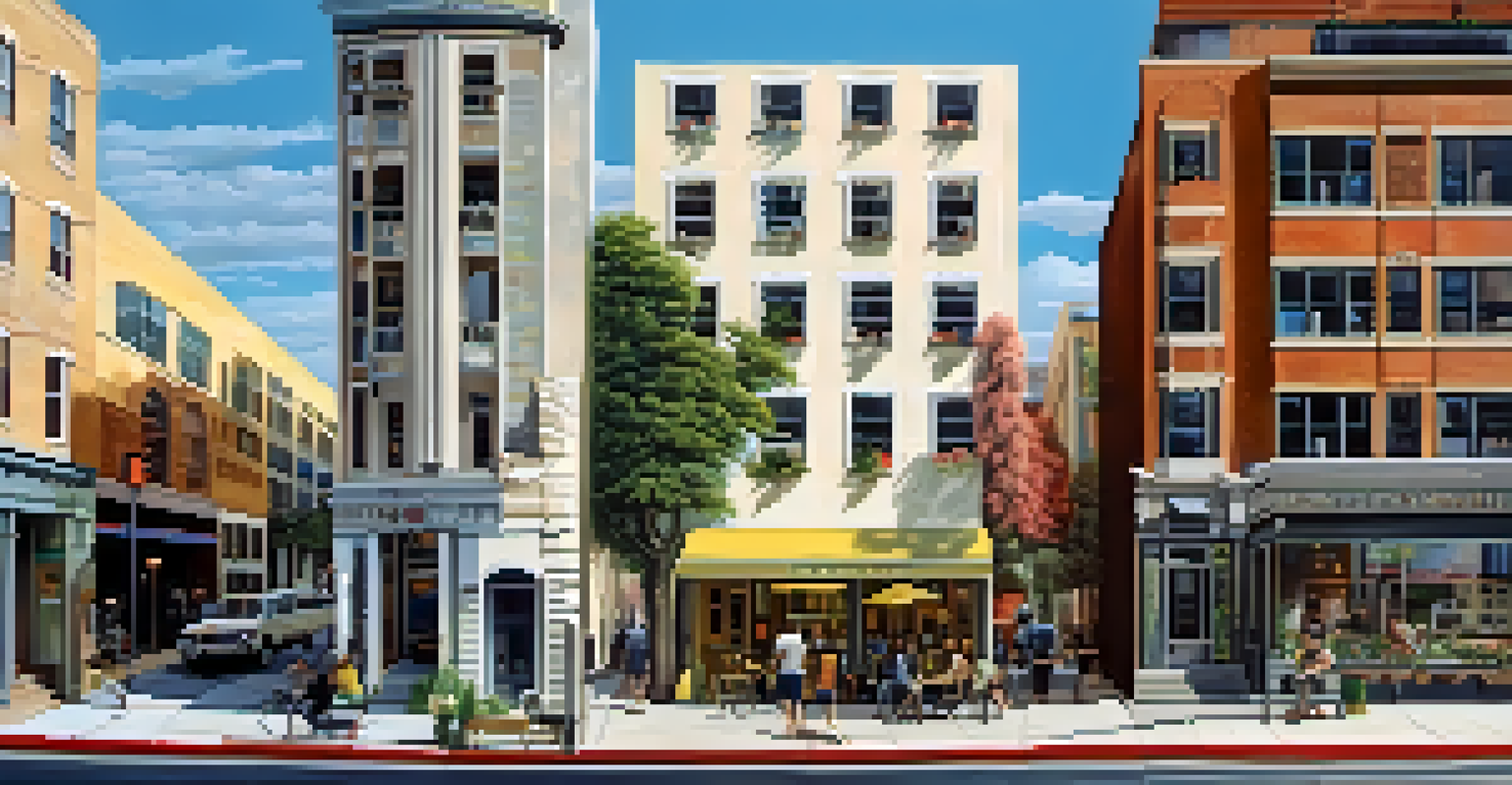 A split-screen image showing the contrast of traditional and gentrified neighborhoods, highlighting the effects of urban development.