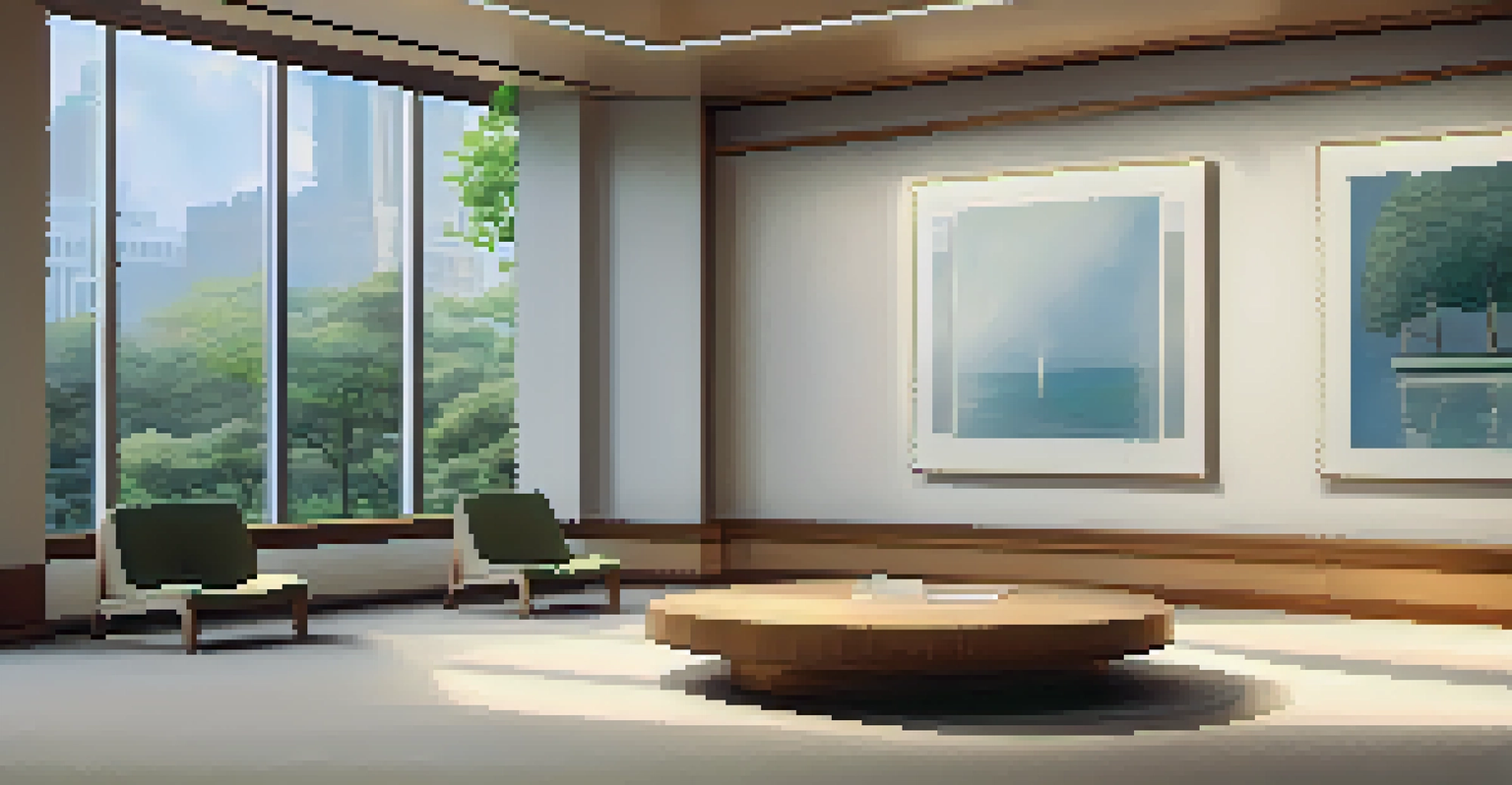 The Meditation Room at the UN Headquarters, showcasing a peaceful interior with soft lighting and elegant furnishings.