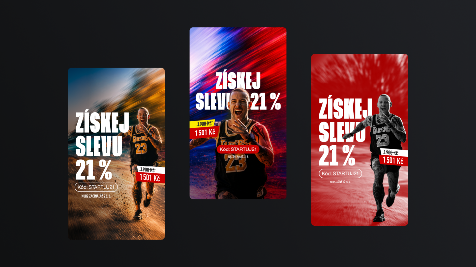 Three Transformers42 ad formats with a discount code for the course