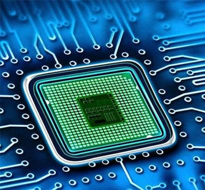 Picture of computer chip