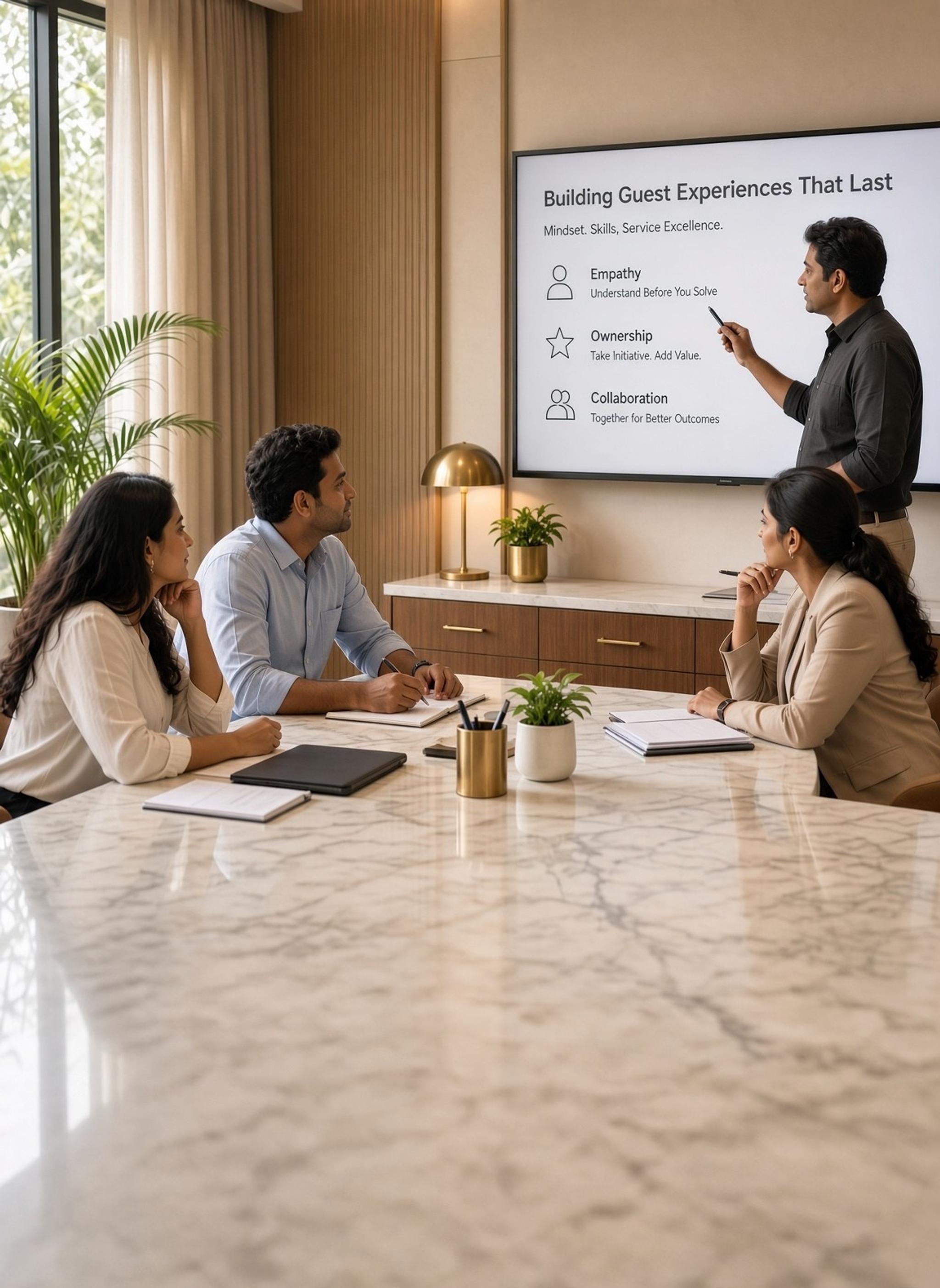 A leadership development session at CorporatEdge