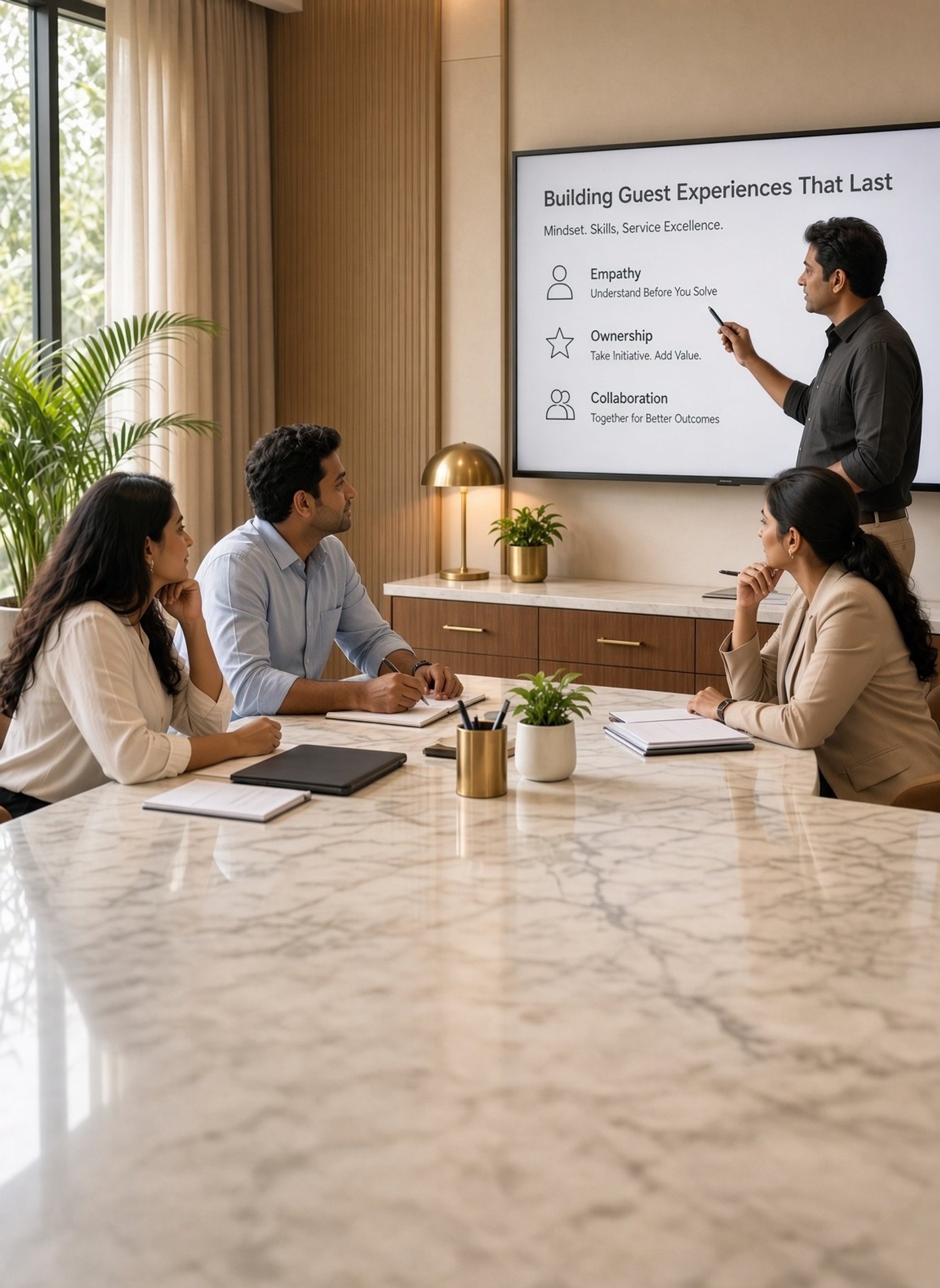 A leadership development session at CorporatEdge