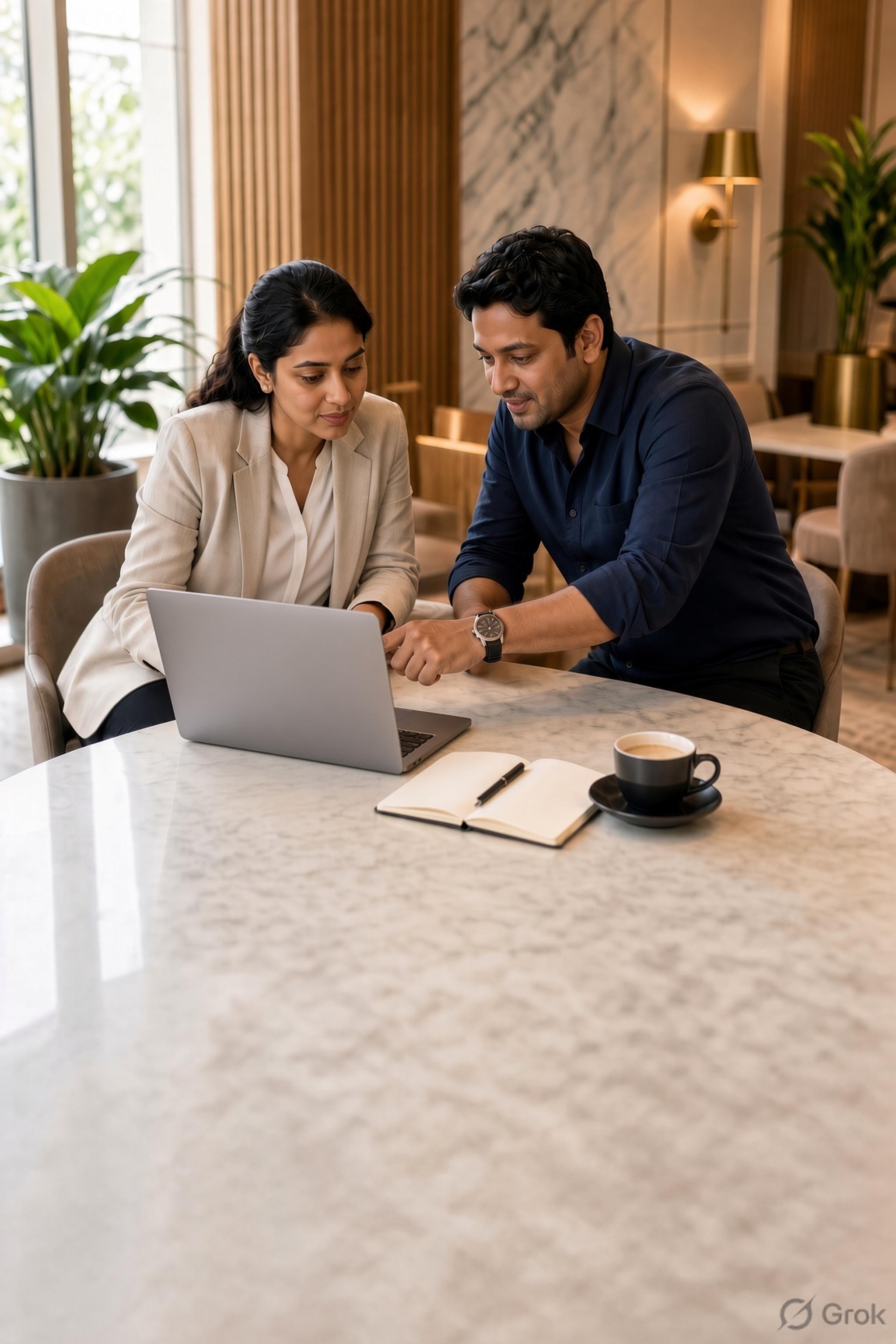 A colleague reviewing a professional certification course at CorporatEdge