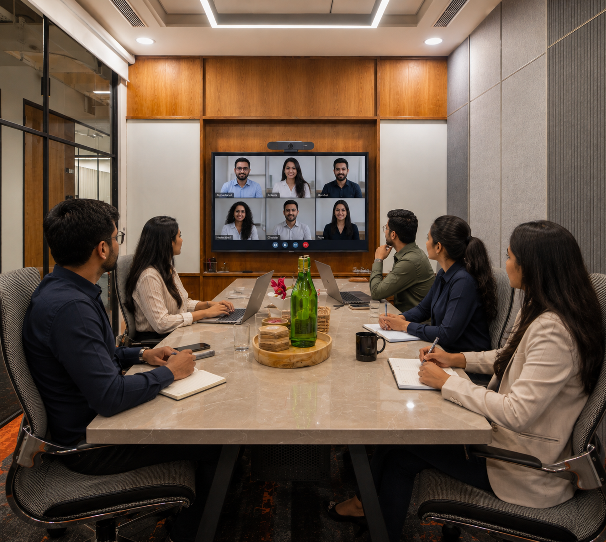 Teams-collaborating-across-cities