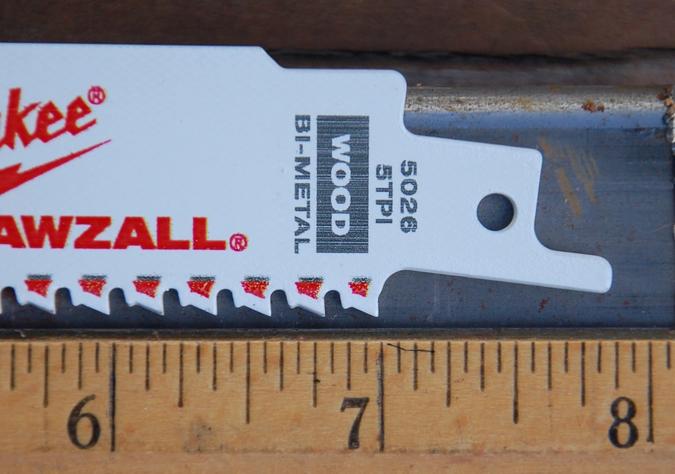 5-TPI blade Demolition Blade