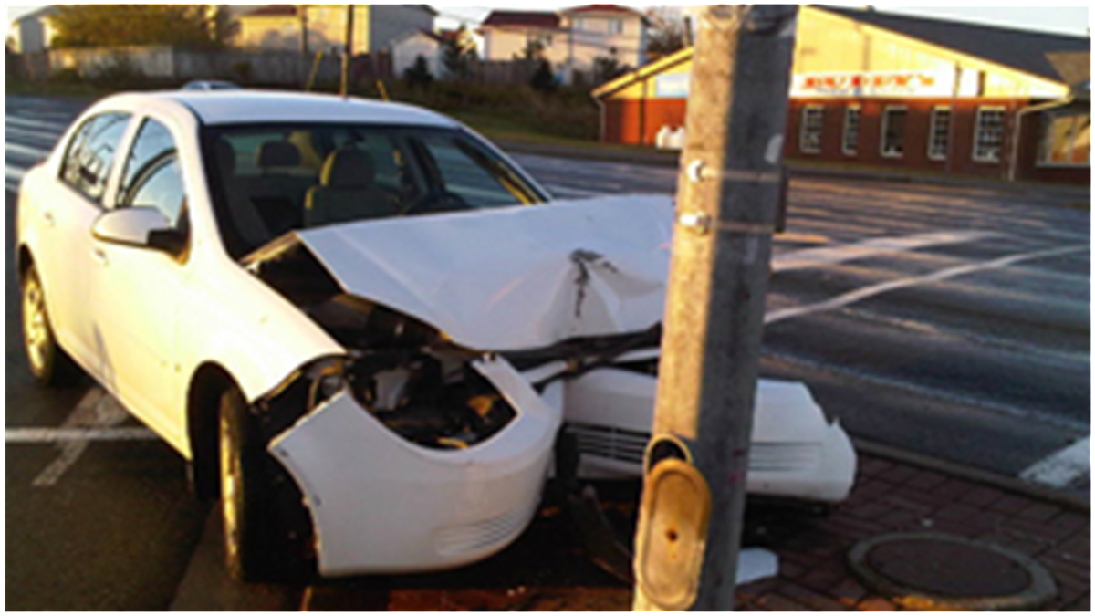 Crashed car - don't call and drive