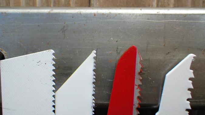 Reciprocating saw blade examples