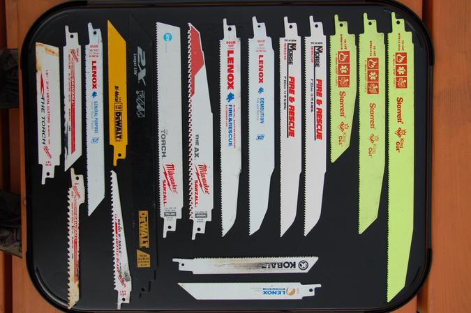 Reciprocating saw blades tested by MGS Tech