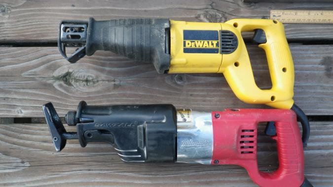 DeWalt and Milwaukee saws