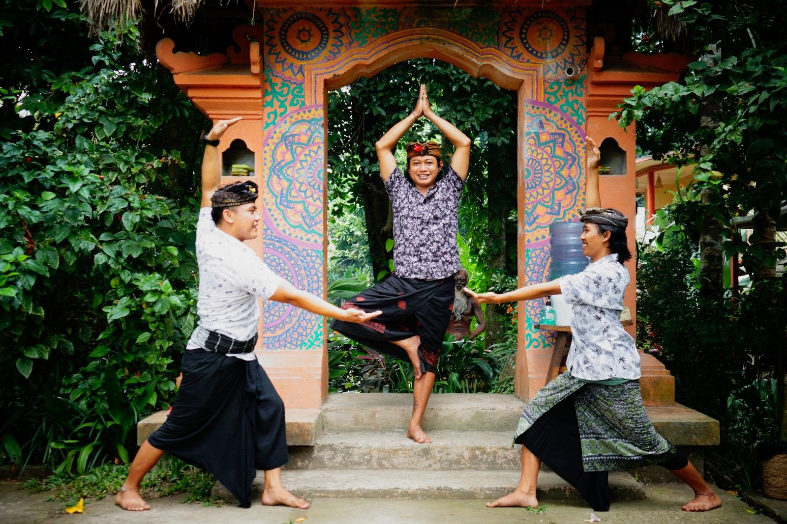 Our team at Shanti Toya Ashram.