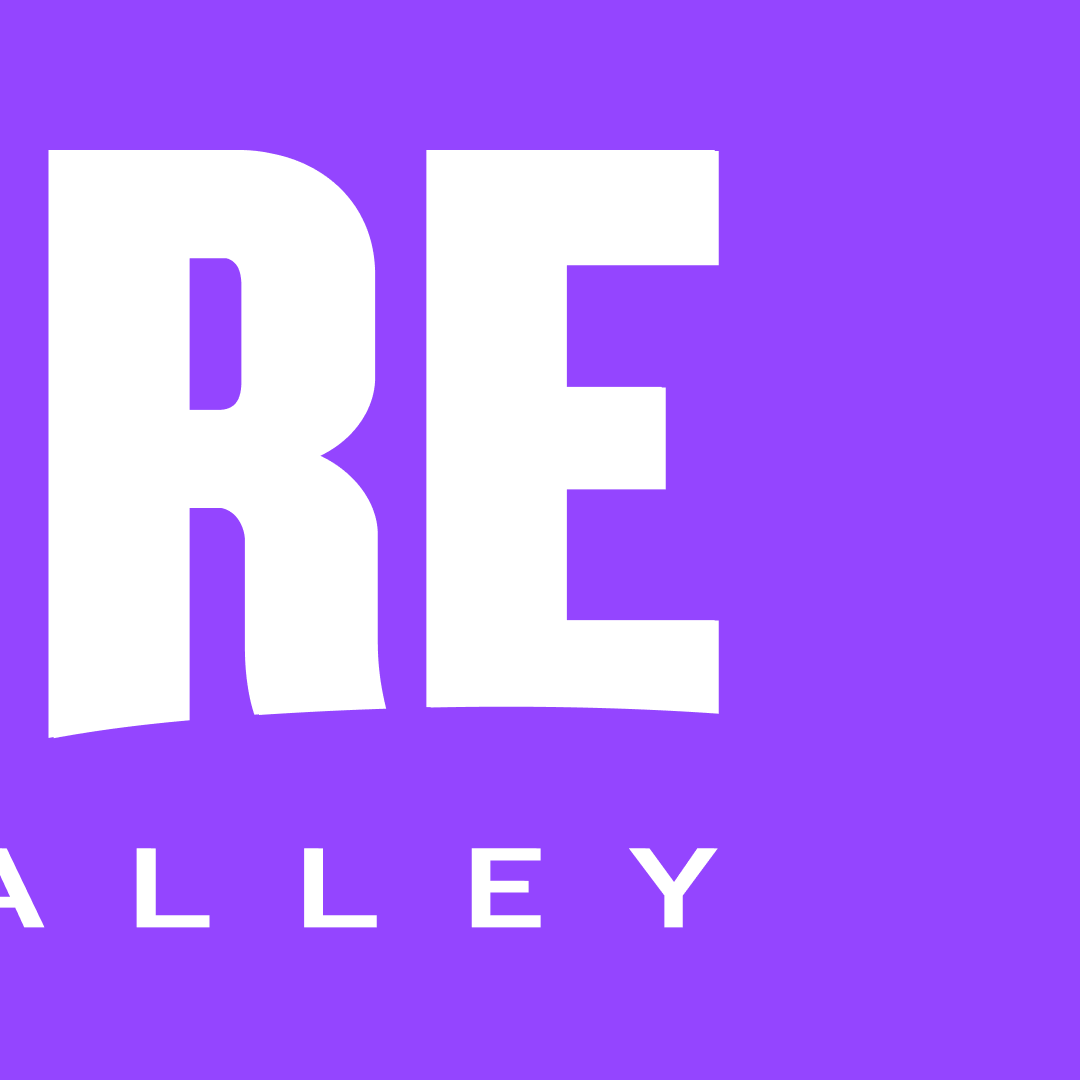Launch post: the letters RE and ALLEY on purple