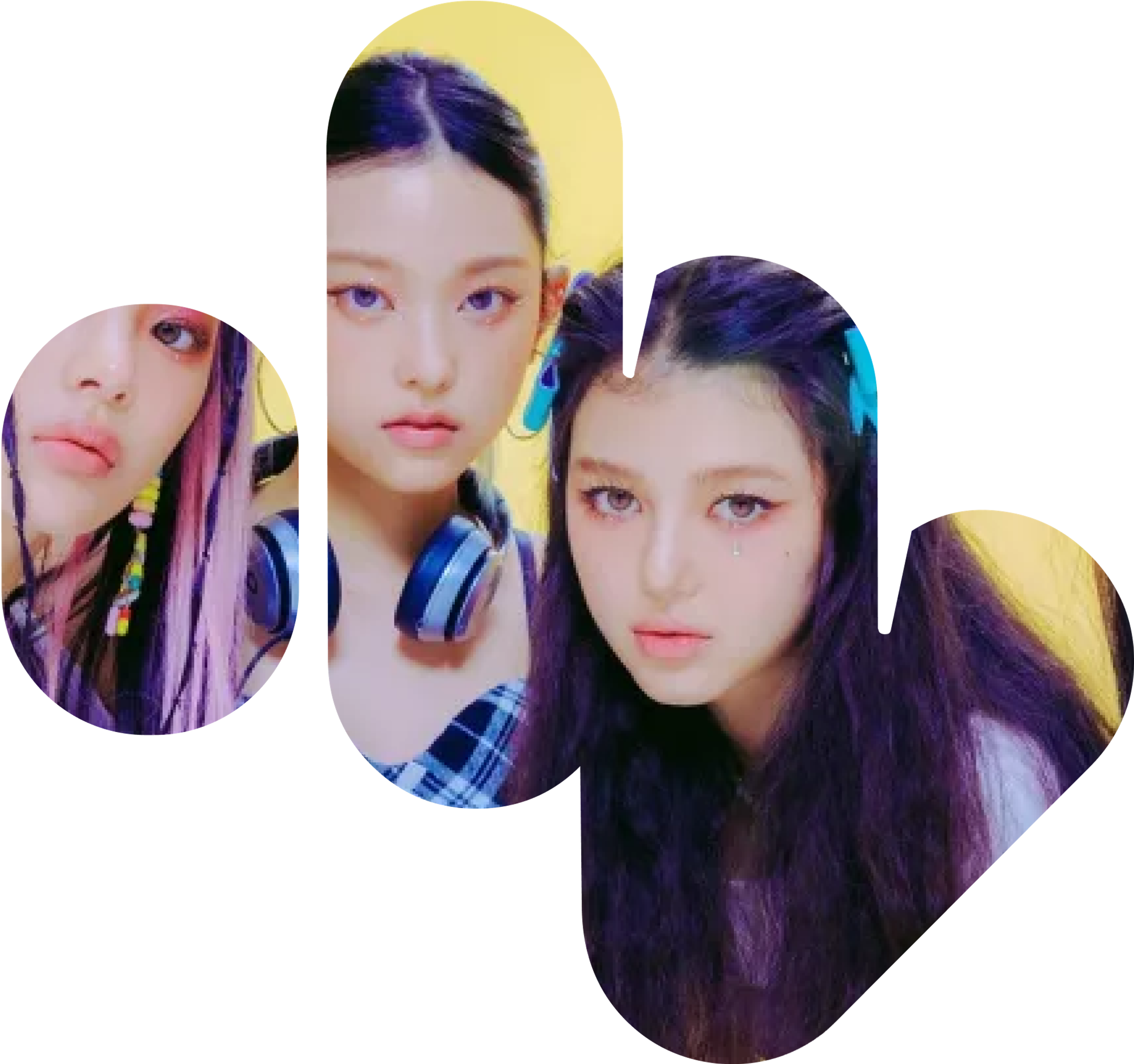 The Massive symbol filled with a photo of a K-pop group