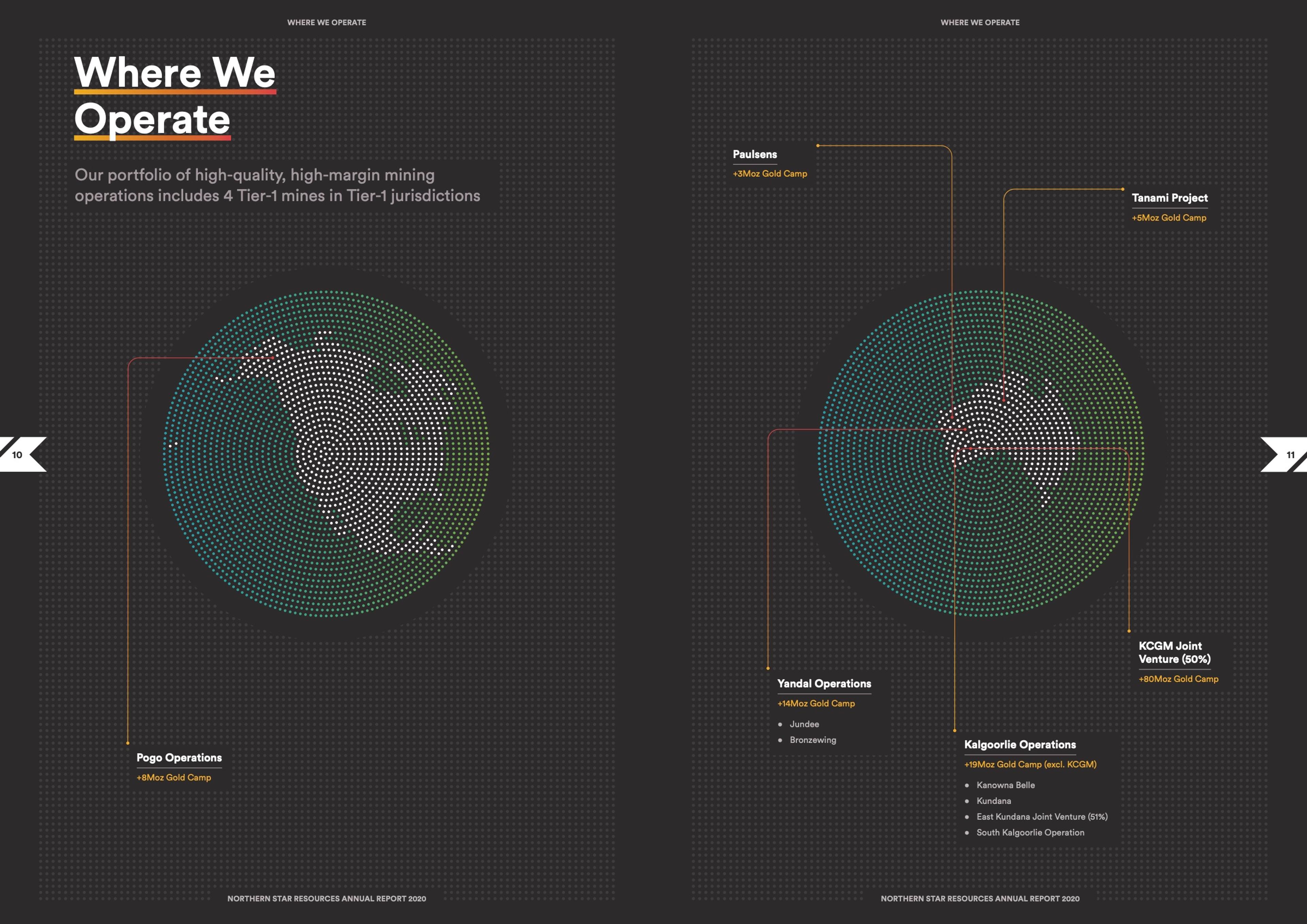 “Where We Operate” spread from the 2020 Annual Report