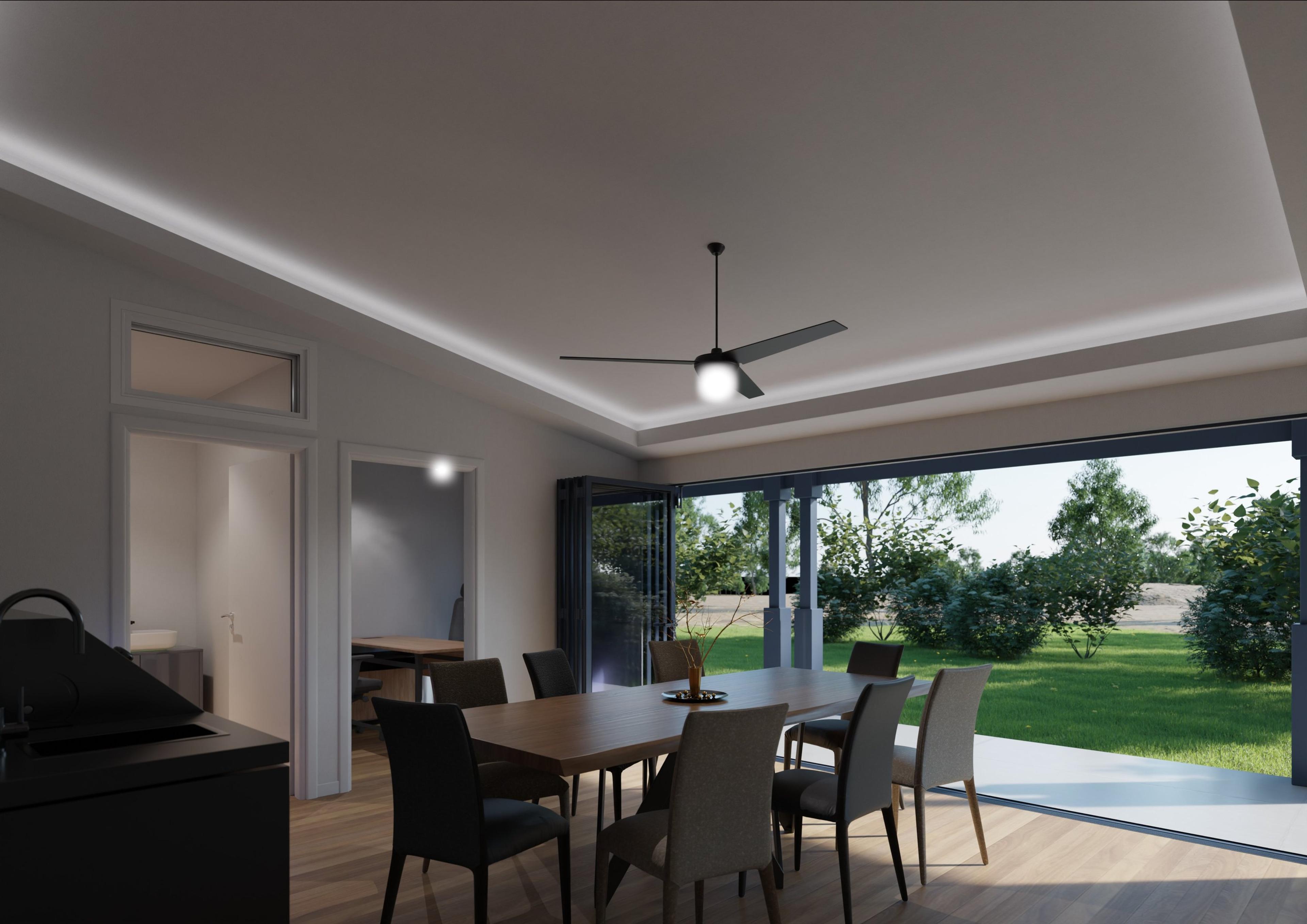 Dining and kitchen looking out to the garden