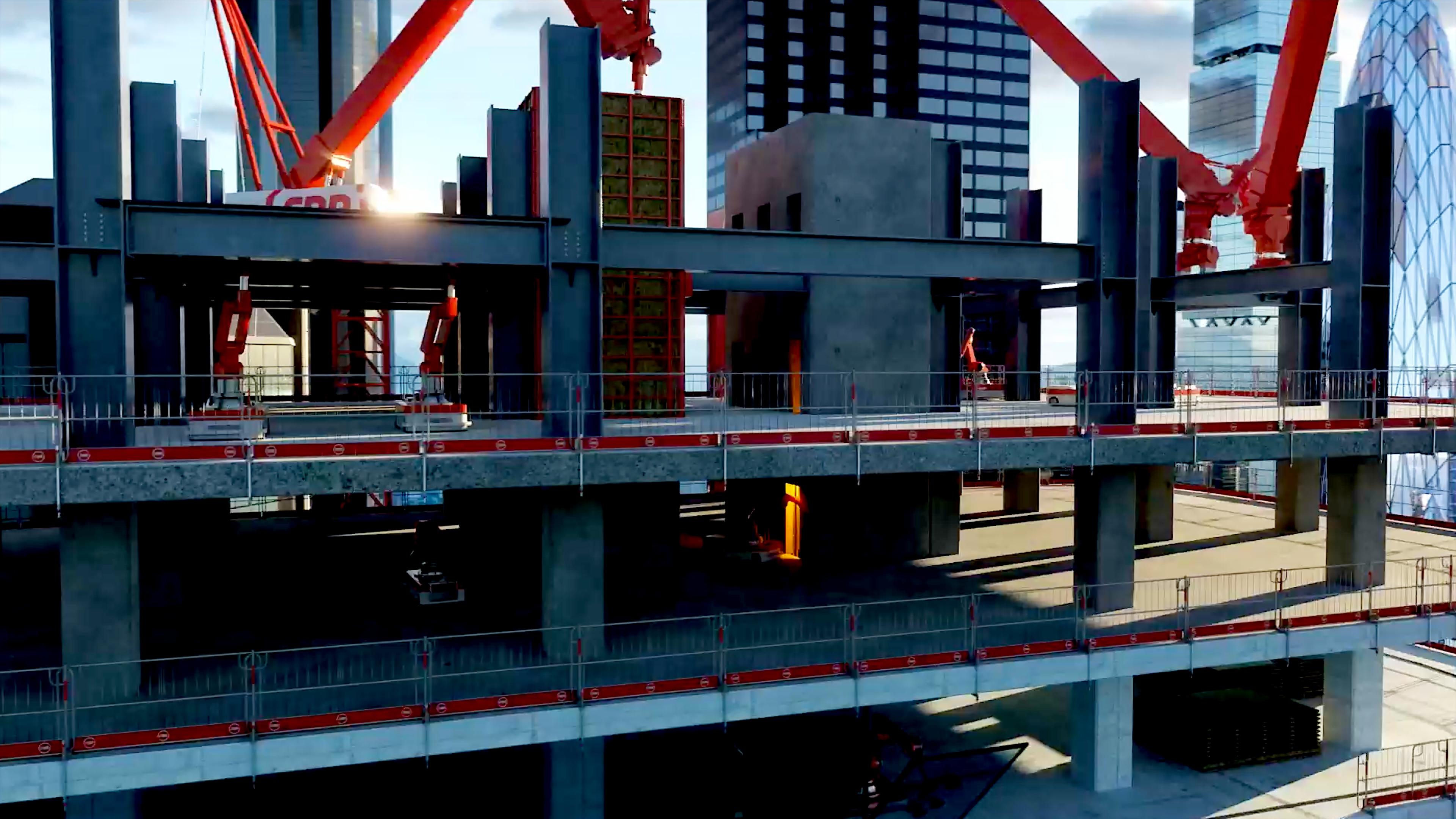 Tower floors under construction
