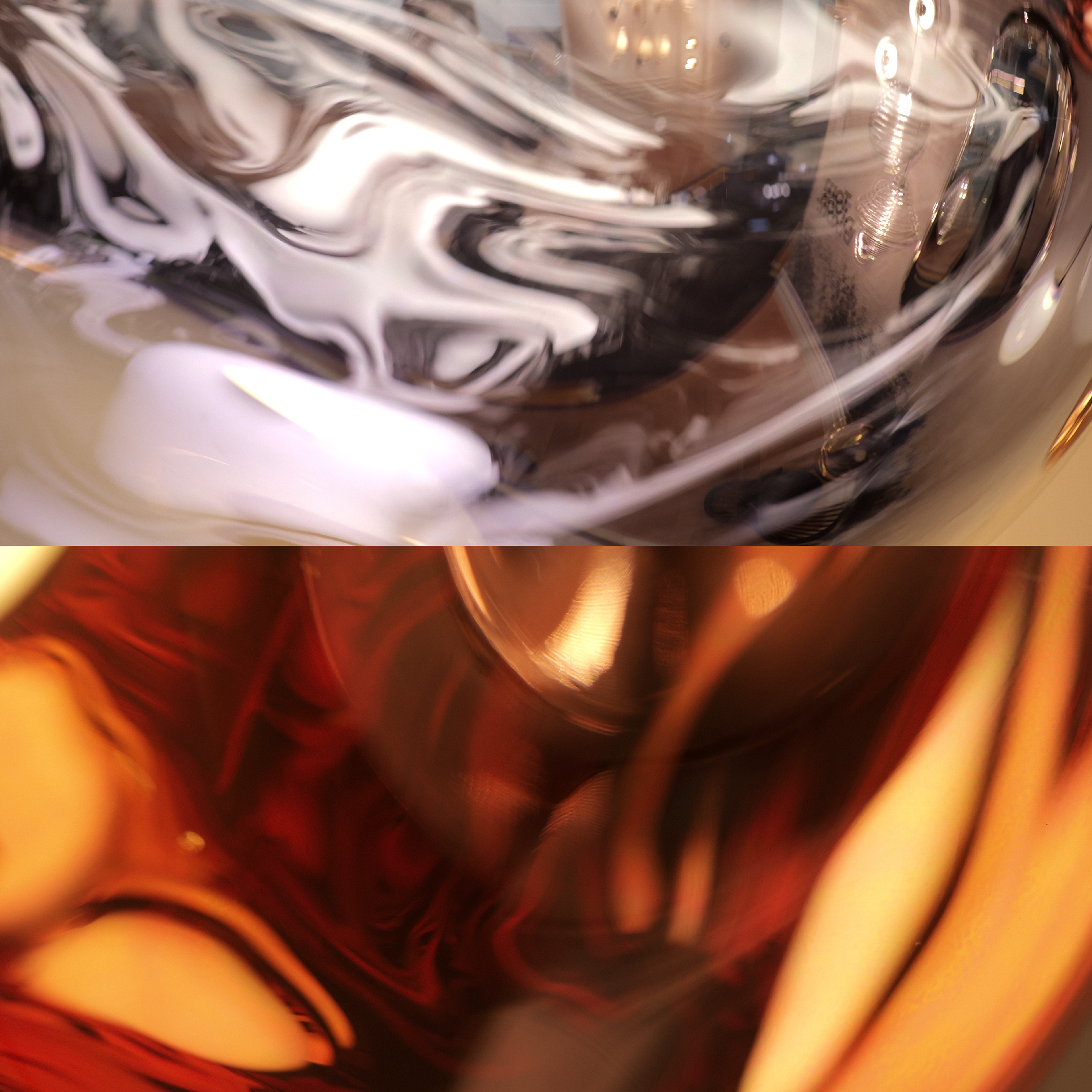 Close-up of amber glass, from Home Base brand imagery