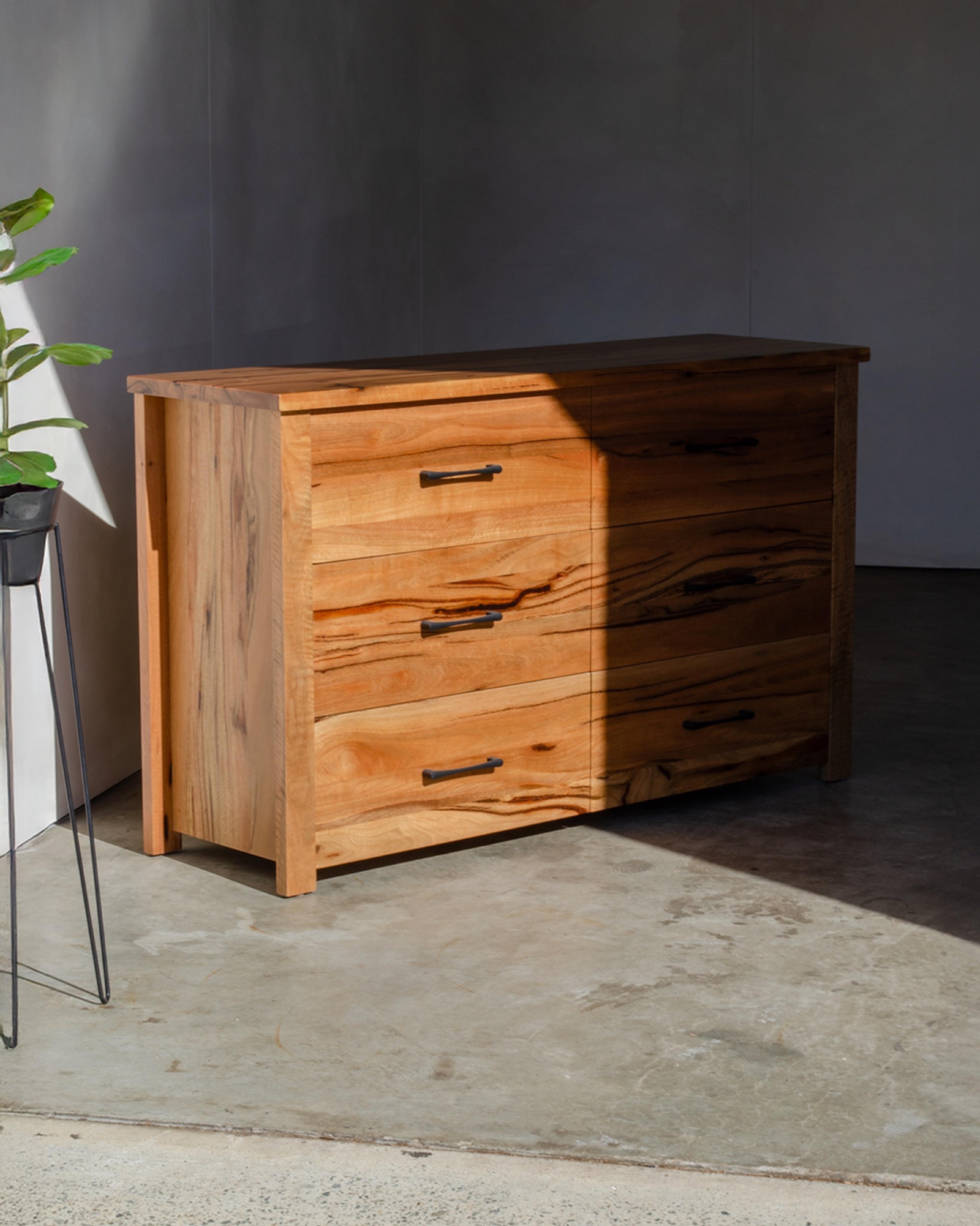 Parkerville chest of drawers in sunlight