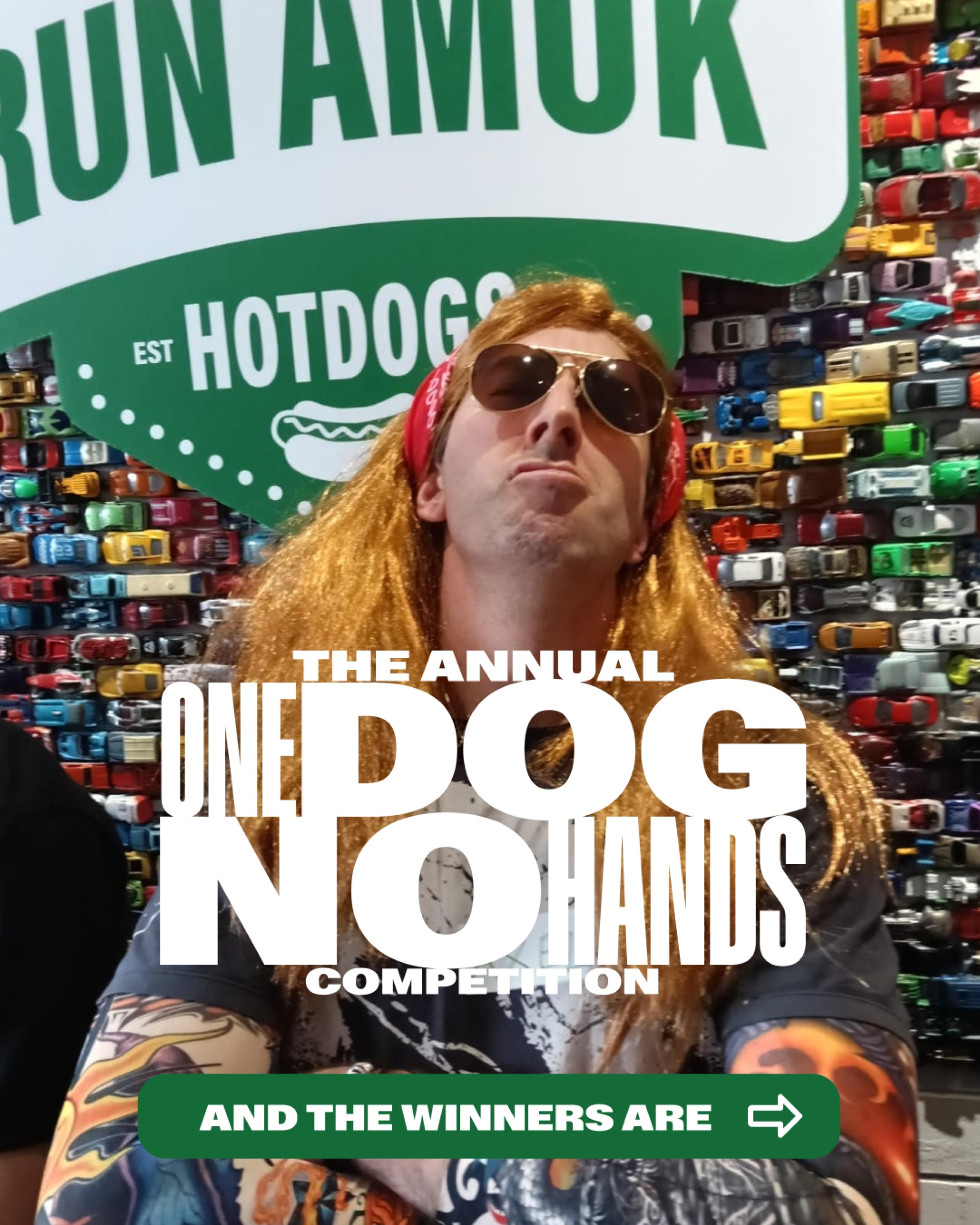 One Dog No Hands competition post
