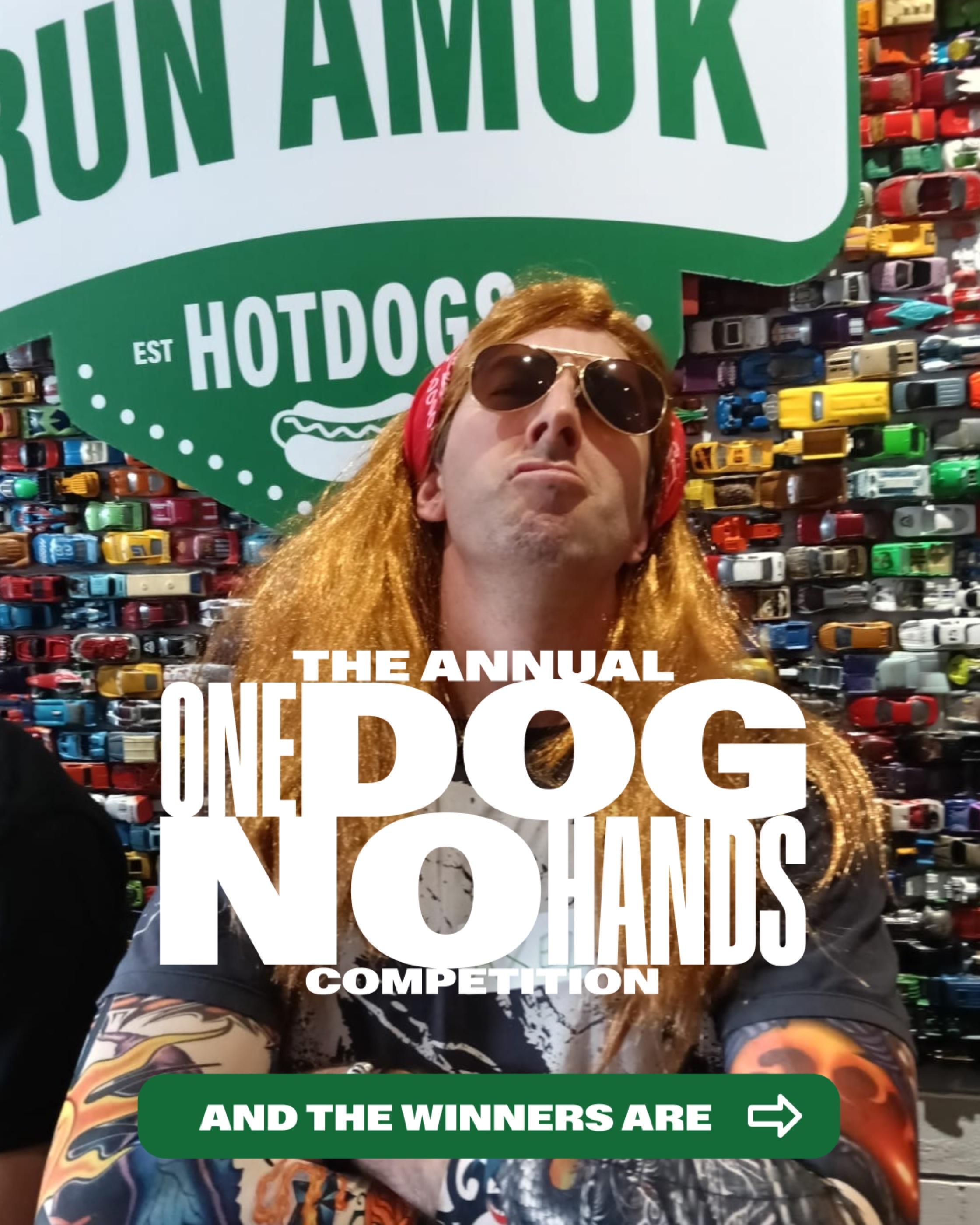 One Dog No Hands competition post