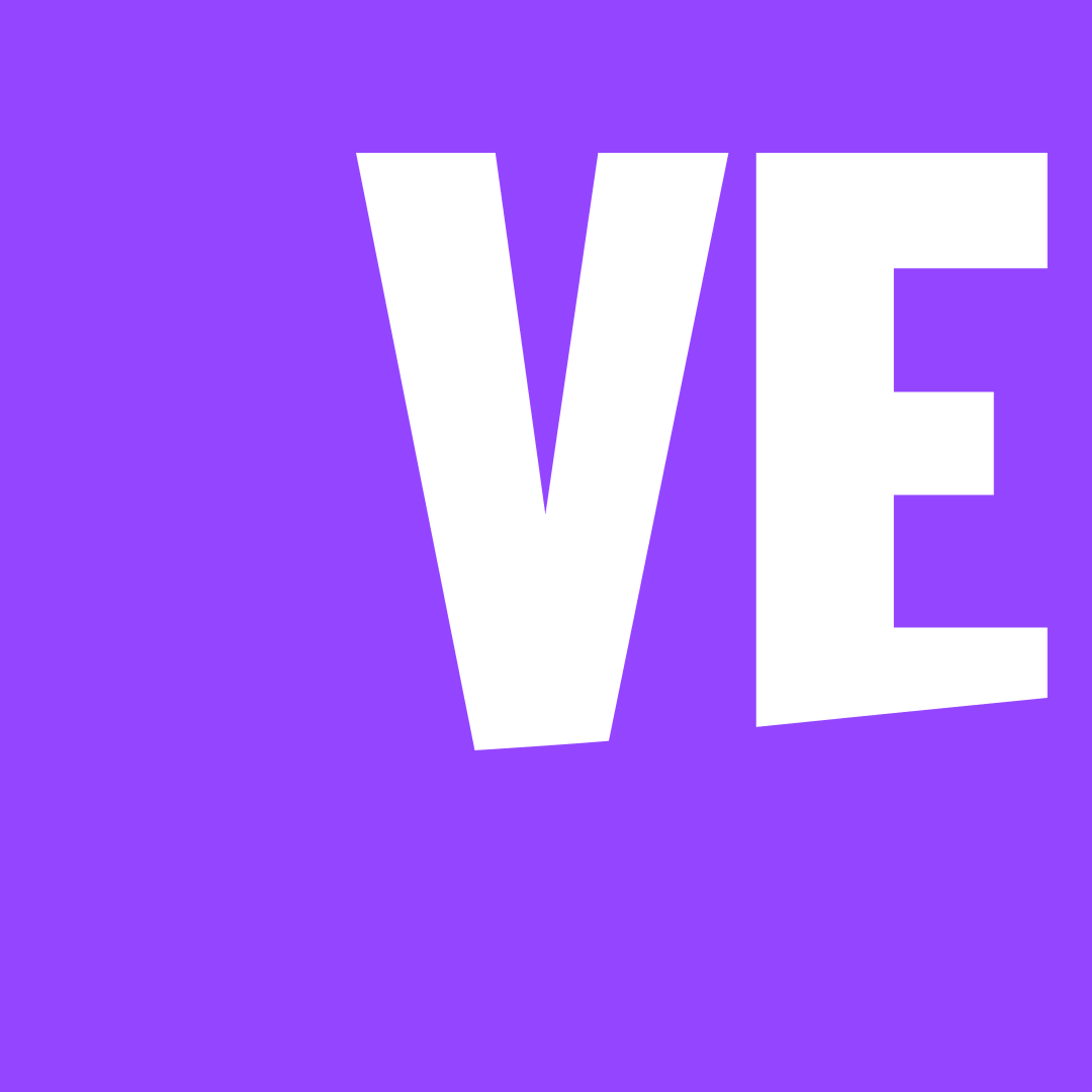 Launch post: the letters VE on purple