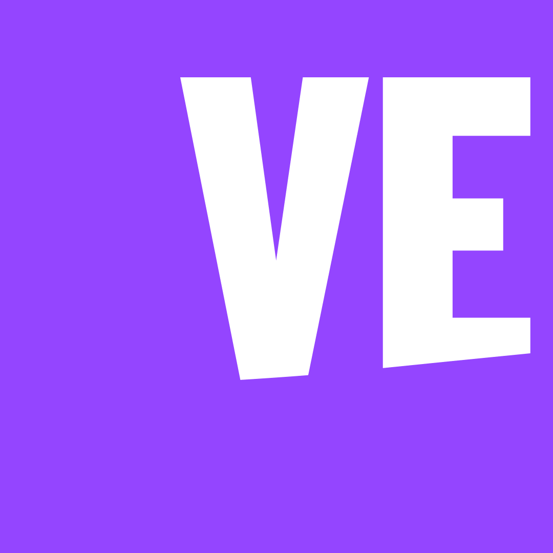 Launch post: the letters VE on purple